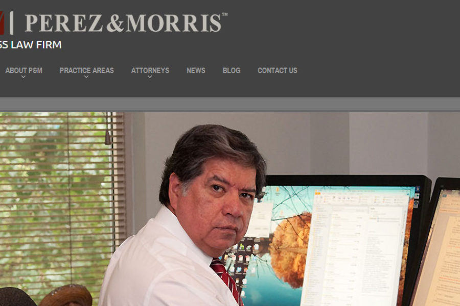 Custom WordPress website design for law firm, Perez & Morris of Columbus Ohio!