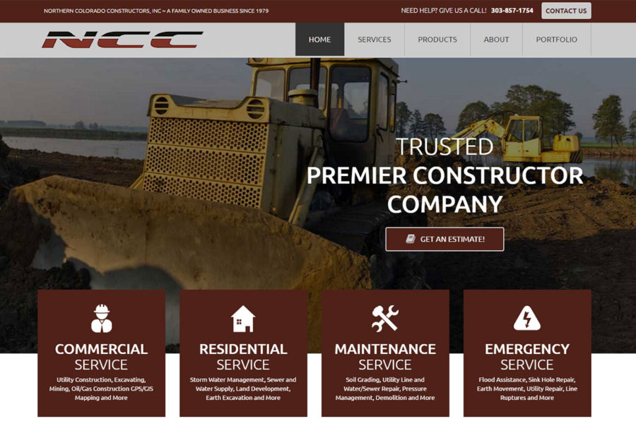 Custom Web Design for Northern Colorado Constructors