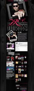 Custom MySpace Profile Design for DJ