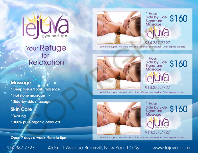 New York Spa Flyer Advertisement Design