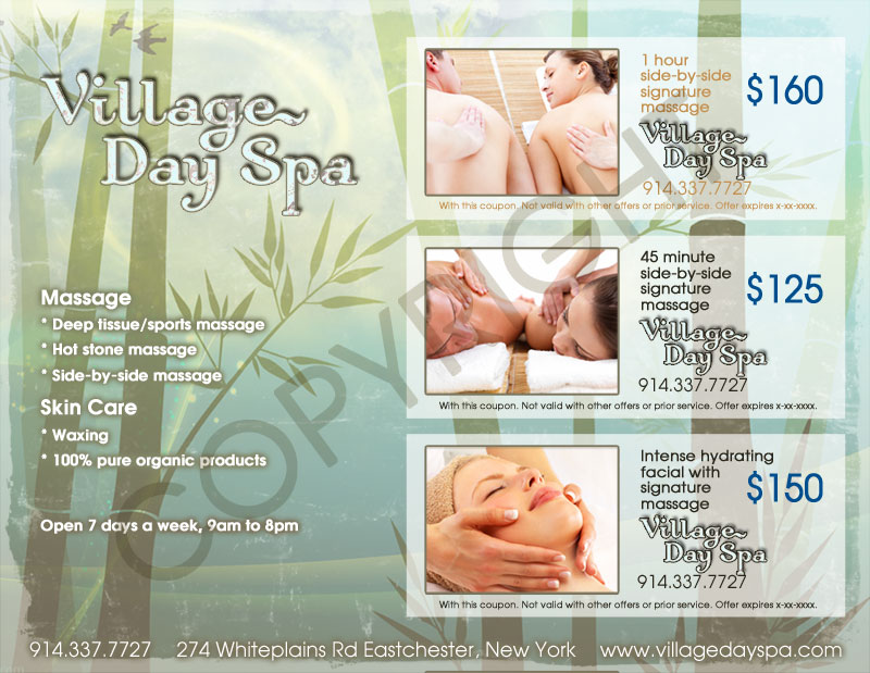 Flyer Print Design for Day Spa