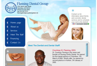 Website design for Columbus, Ohio dental office.