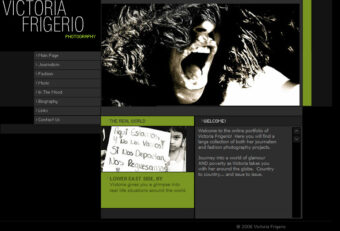 Flash website design for New York photojournalist and photographer.