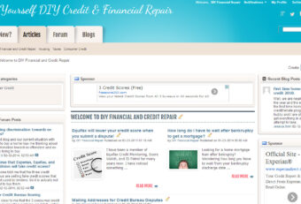 vBulletin 4.x CMS, forum, blog website design for credit repair.