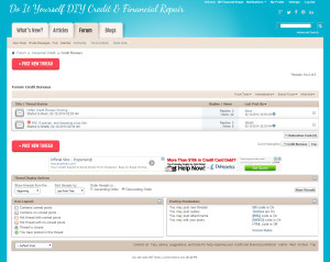 vBulletin 4.x CMS, forum, blog website design for credit repair.