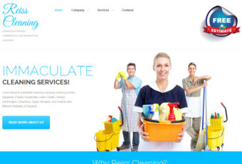 WordPress website design for cleaning company!