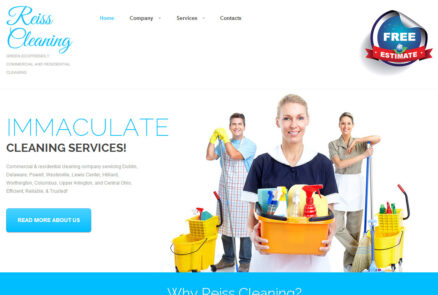 WordPress website design for cleaning company!