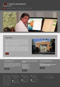 WordPress website design for law firm.