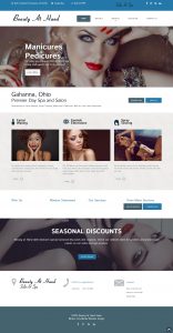 Salon Website Design