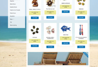 World Shells Nautical Decor Website Design