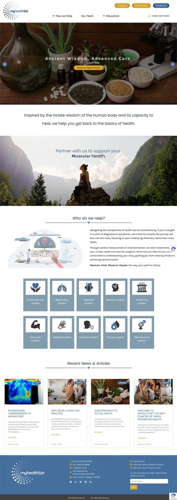 MyHealth1st Custom Website Design